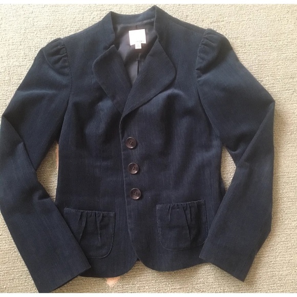 Halogen Fine Wale Corduroy Teal Blazer Size XS - Picture 6 of 9